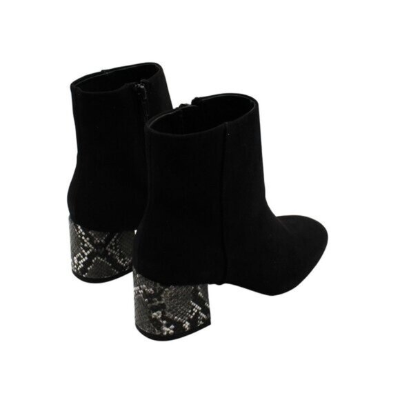 Sugar Womens Olive Faux Suede Zipper Ankle Boots - Picture 3 of 7